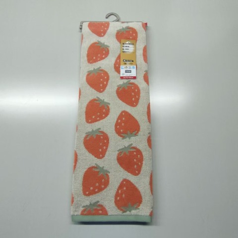 バスタオル 大判（4つのこだわり・いちご）