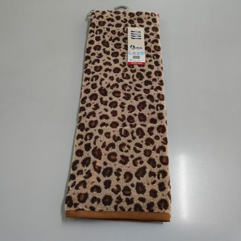 大判バスタオル（4つのこだわり・ヒョウ柄）