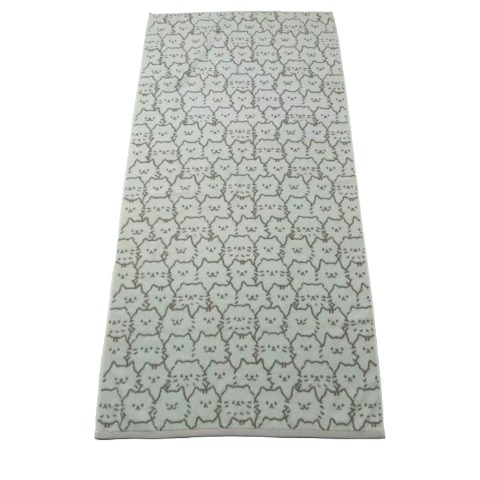 大判バスタオル（4つのこだわり・猫フェイス）