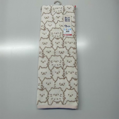 大判バスタオル（4つのこだわり・猫フェイス）