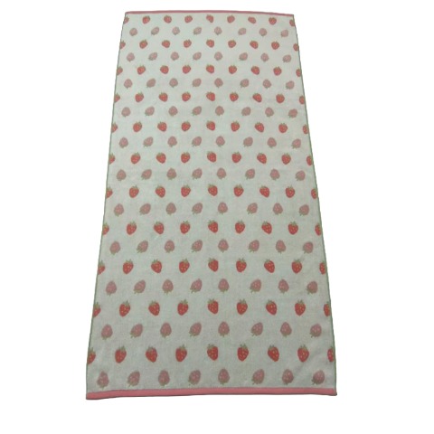 大判バスタオル（4つのこだわり・いちご）