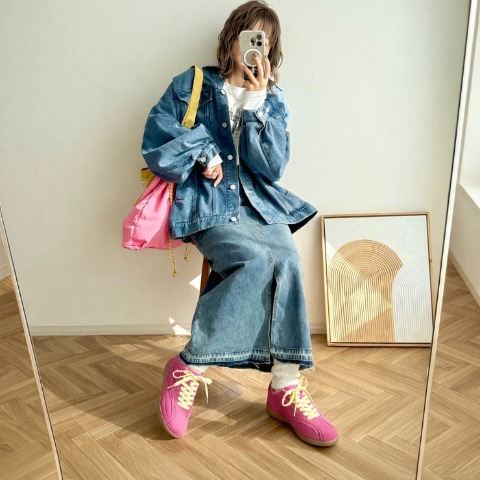 レディース　スニーカー(mayo）