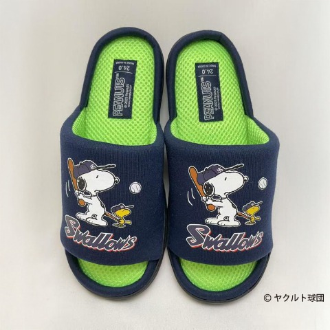 サンダル（PEANUTS×東京ヤクルトスワローズ）