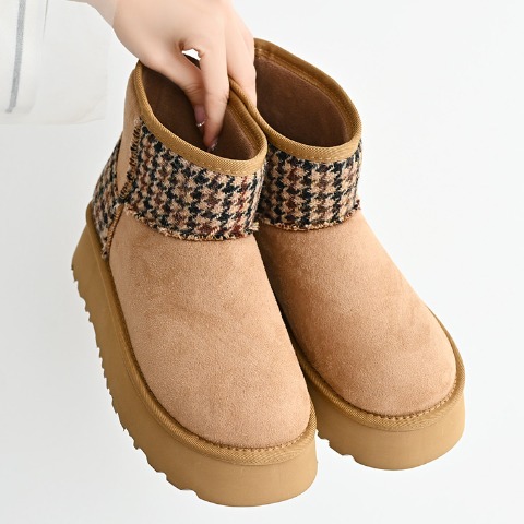 レディース　ブーツ　（MUMU×HARRIS TWEED）