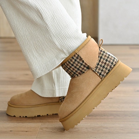 レディース　ブーツ　（MUMU×HARRIS TWEED）