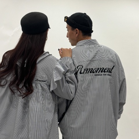 メンズ　ストライプシャツ（RR moment ）