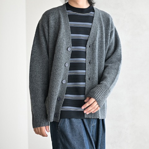 メンズ　ボーダーニットプルオーバー（MUMU）