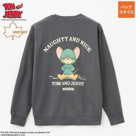 メンズ　トレーナー（TOM and JERRY×LOGOS DAYS）