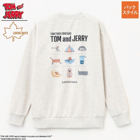 メンズ　トレーナー（TOM and JERRY×LOGOS DAYS）