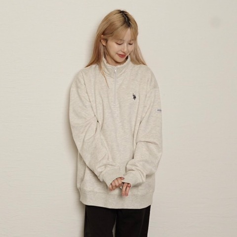 メンズ　ハーフジップトレーナー（U.S. POLO ASSN.）