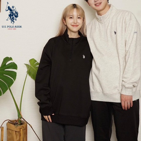 メンズ　ハーフジップトレーナー（U.S. POLO ASSN.）