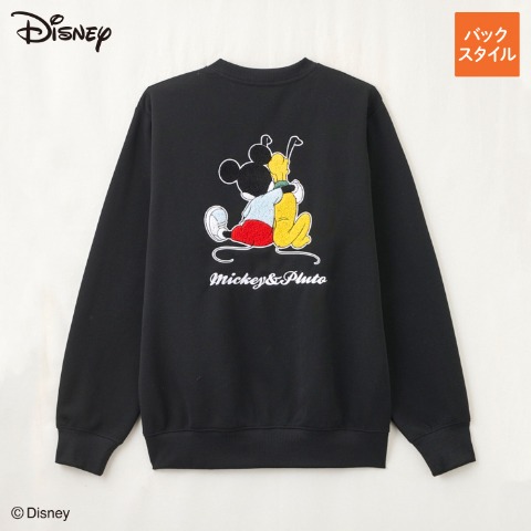 メンズ 　ミッキー＆プルートトレーナー(ディズニー)