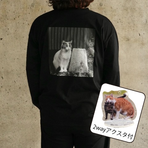 メンズ　ロンT+アクリルスタンド（沖昌之さんコラボ）