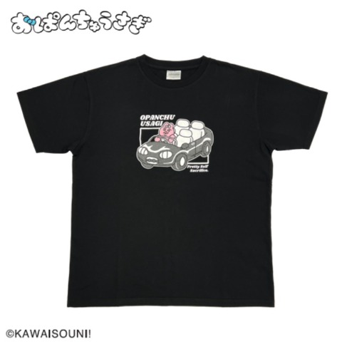 メンズ半袖Tシャツ（おぱんちゅうさぎ）