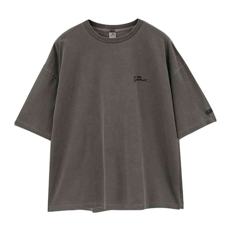 しまむら　S帯 eX M-L グレー メンズ Tシャツ（LITTC・LINK@・MINT/シンプソンズ） | しまむら