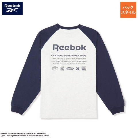 メンズ ラグランＴシャツ(Reebok)