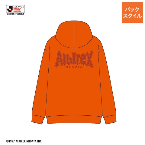 メンズ　ジップパーカ（アルビレックス新潟）
