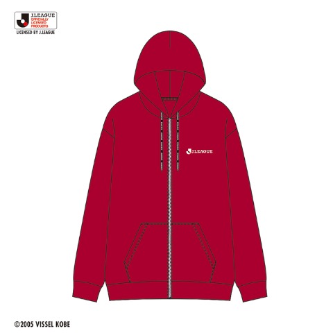 メンズ　ジップパーカ（ヴィッセル神戸）