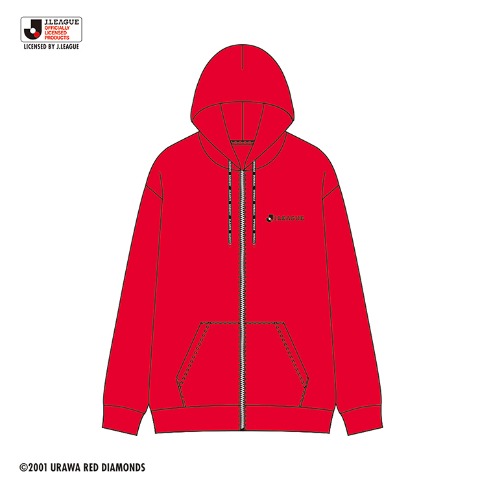 メンズ　ジップパーカ（浦和レッズ）