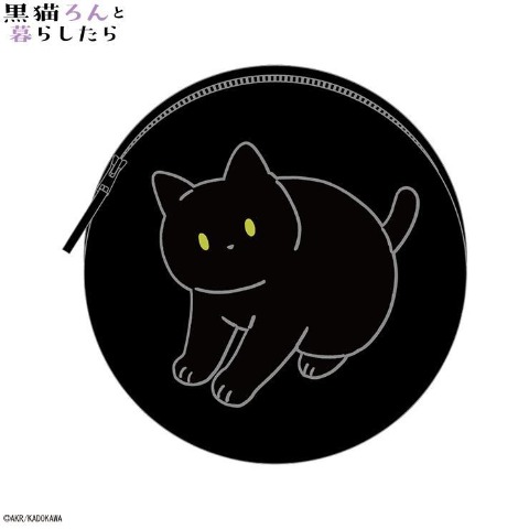 メンズ　コインケース（黒猫ろん）