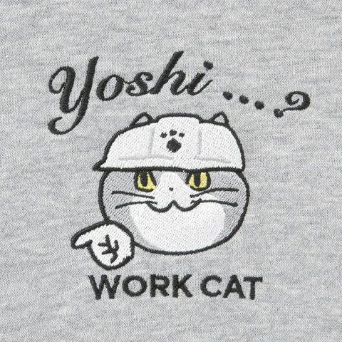 メンズ　プルオーバー（仕事猫）