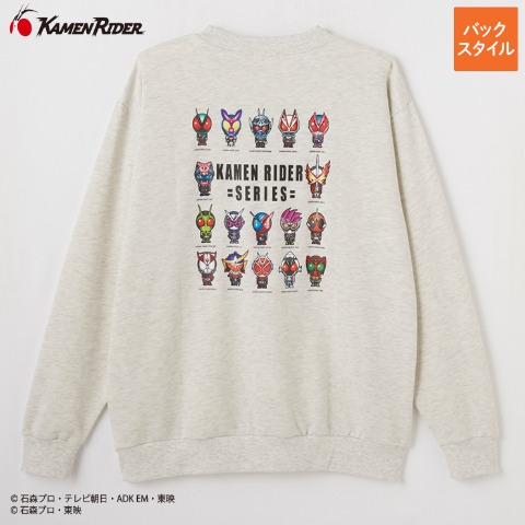 メンズ　トレーナー（仮面ライダー）