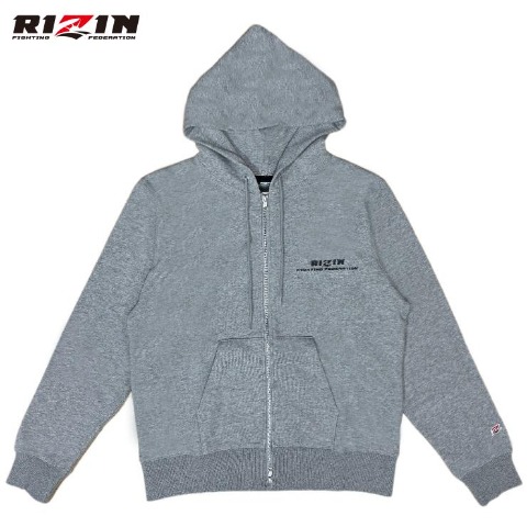 メンズ　ジップパーカ（RIZIN） グレー 212