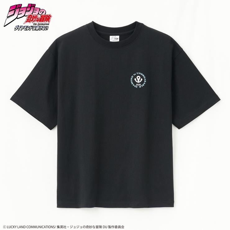 ビックリマン 聖フェニックス Tシャツ ブラック LL しまむら メンズ半袖Tシャツ(アニメ『ジョジョの奇妙な冒険 ダイヤモンドは砕け