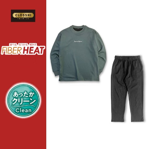 メンズ　上下組セット（FIBER HEAT）
