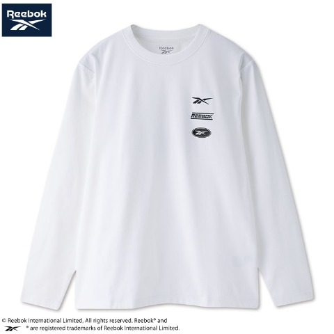 メンズ　靴プリント長袖Ｔシャツ（Reebok）