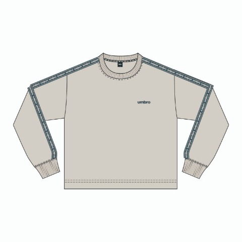 メンズ　袖テープロンT（UMBRO）