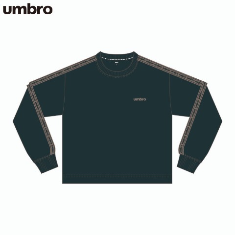 メンズ　袖テープロンT（UMBRO）