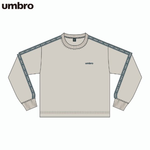 メンズ　袖テープロンT（UMBRO）