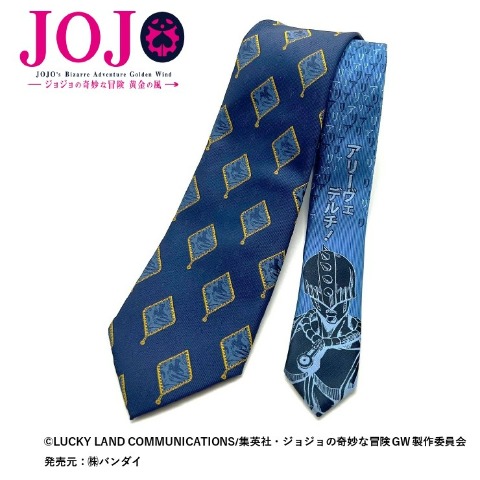 メンズ ネクタイ（ジョジョの奇妙な冒険　黄金の風）