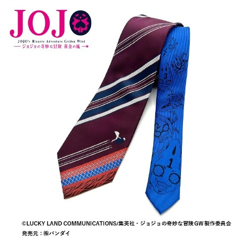 メンズ ネクタイ（ジョジョの奇妙な冒険　黄金の風）