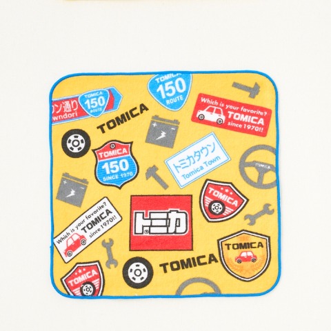 タオルハンカチ　(9点セットトミカ)