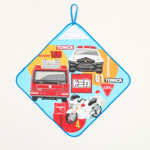 タオルハンカチ　(9点セットトミカ)