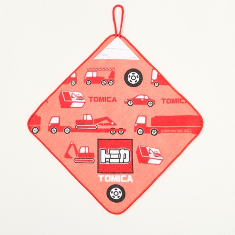 タオルハンカチ　(9点セットトミカ)