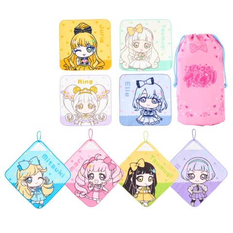 タオルハンカチ　(9点セットひみつのアイプリ)