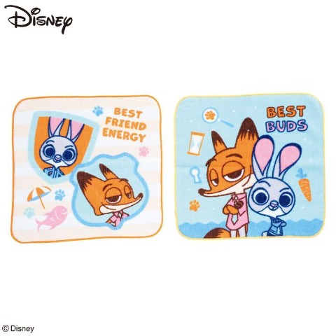 タオルハンカチ　(2枚組・ディズニー)