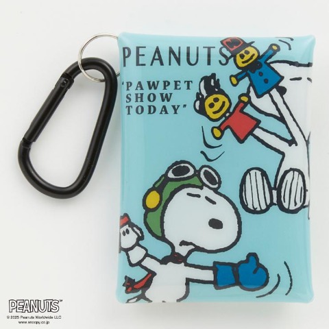 カラビナ付きPVCポーチ（PEANUTS）
