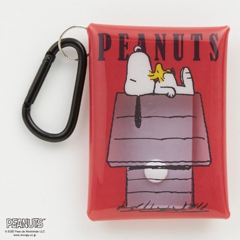 カラビナ付きPVCポーチ（PEANUTS）
