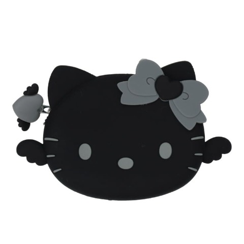 シリコンポーチエンジェルブラック（ハローキティー）