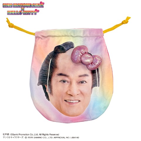 ダイカット巾着（マツケンサンバ×ハローキティ）