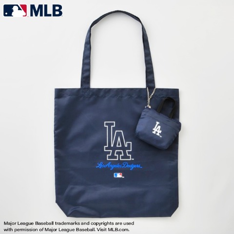 ポーチ付ショッピングバッグ（MLB)