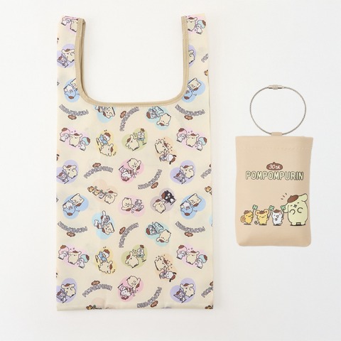 ポーチ付きショッピングバッグ（サンリオキャラクターズ）
