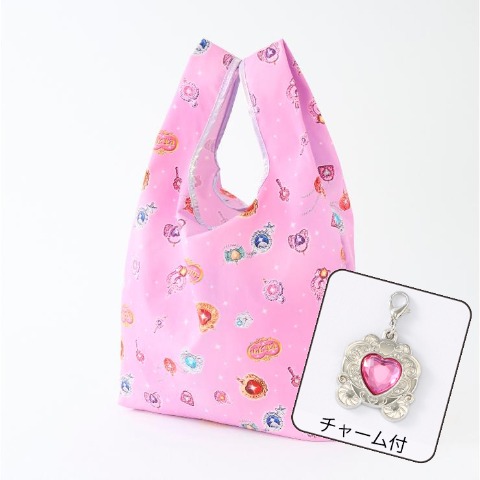 ゴム付き折り畳みショッピングバッグ（セボンスター）