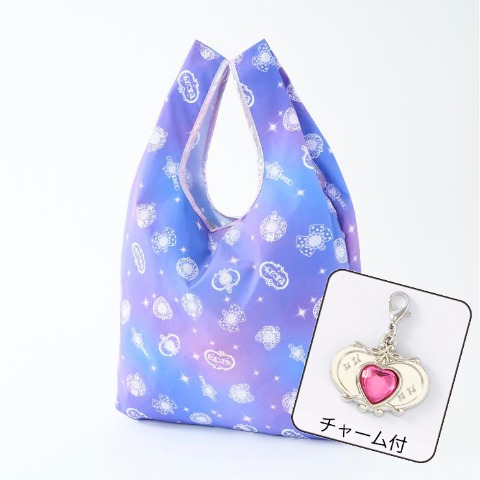 ゴム付き折り畳みショッピングバッグ（セボンスター）