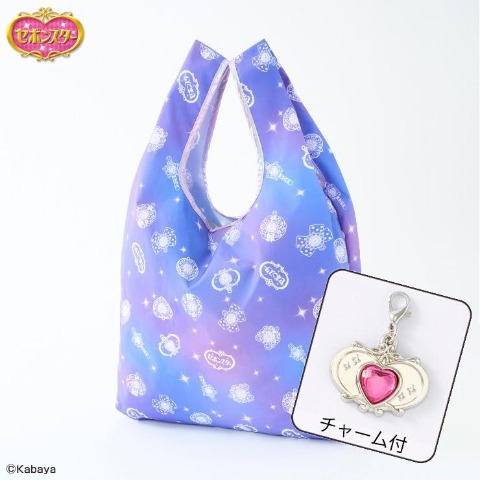 ゴム付き折り畳みショッピングバッグ（セボンスター）