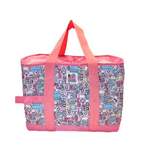 折りたたみ買い物カゴバッグ（おぱんちゅうさぎ）